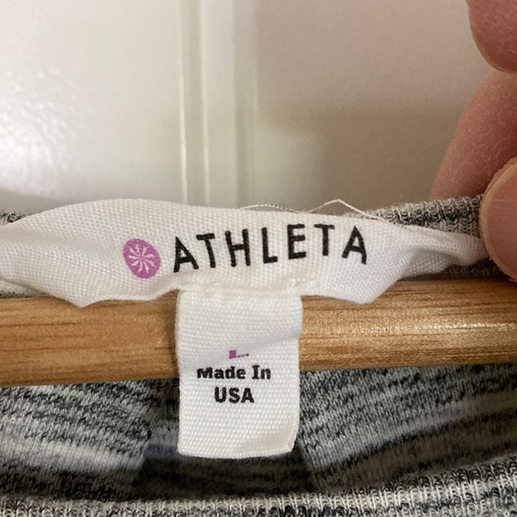 Athleta Womens Tank Top L Heathered Grey Athletic Athleisure Activewear - Picture 3 of 7